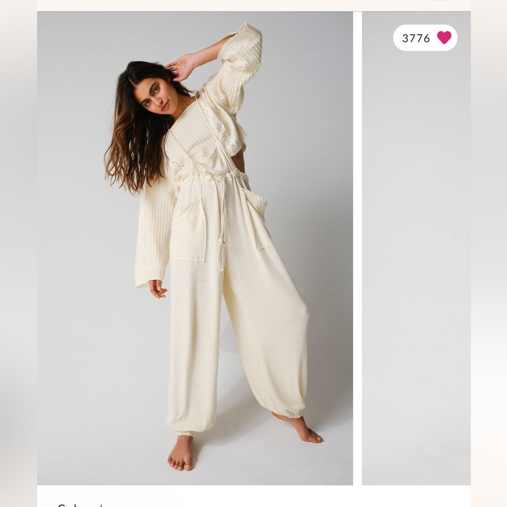 NWOT Dylan knit set free people in ivory size small